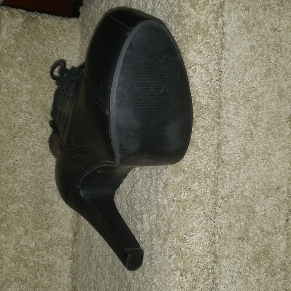 Platform Granny Boots Black Wild Diva 7 1/2 - Picture 4 of 8